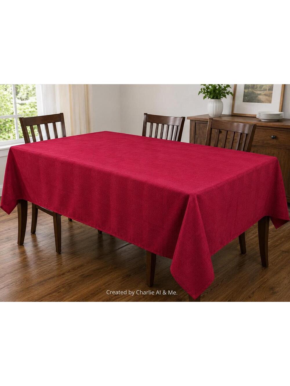 Mainstays Red Rectangular Tablecloth 52 x 70 in [COPY]